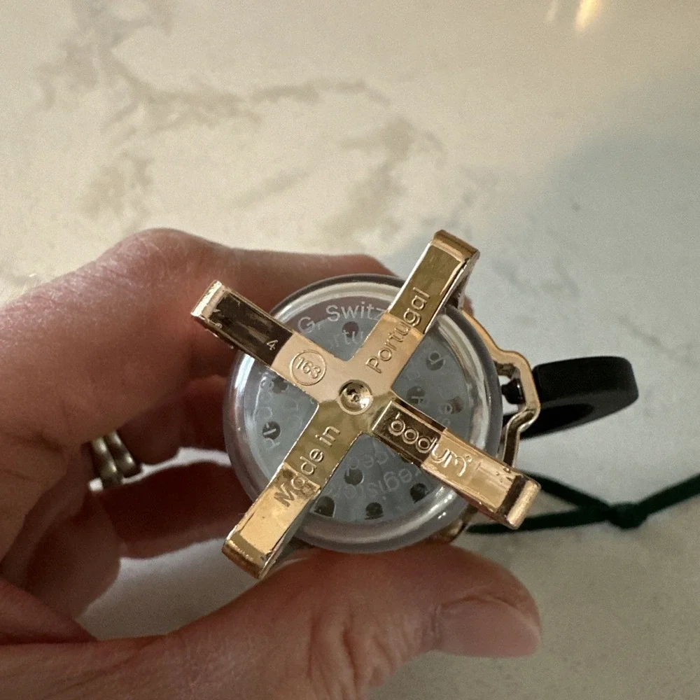 Starbucks Bodum Copper French Coffee Press Hanging Glass Metal Ornament‎ 2016